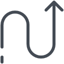 Wavy Arrow Up