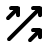 Diagonal Arrows Up