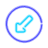 Circled Down Left Arrow