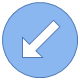 Circled Down Left