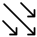 Diagonal Arrows Down