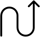 Wavy Arrow Up