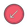 Circled Down Left