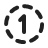 circle-dashed-number-1