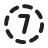 circle-dashed-number-7