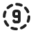 circle-dashed-number-9