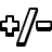 Plus Slash Minus