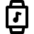 Smart Watch Square Music