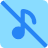 Entertainment Music Note Square Off