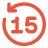 Entertainment Control Button Go Backward 15