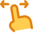 Hand Gestures One Finger Drag Horizontal