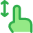 Hand Gestures One Finger Drag Vertical