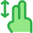 Hand Gestures Two Fingers Drag Vertical