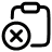 Clipboard Circle Delete