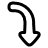 Interface Arrows Bend Down Right 1