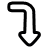 Interface Arrows Bend Down Right 2