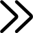 Interface Arrows Button Right Duoble