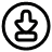 Interface Arrows Circle Down Bottom