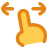 Hand Gestures One Finger Drag Horizontal