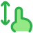 Hand Gestures One Finger Drag Vertical