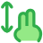 Hand Gestures Two Fingers Drag Vertical