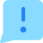 Mail Chat Bubble Square Warning