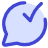 Mail Chat Bubble Oval Check