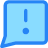 Mail Chat Bubble Square Warning