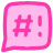 Mail Chat Bubble Censor Square
