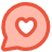 Mail Chat Bubble Oval Love