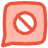 Mail Chat Bubble Square Block