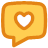 Mail Chat Bubble Square Love