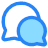 Mail Chat Two Bubbles Oval