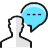 Messages People Man Bubble Circle