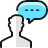 Messages People Man Bubble Oval