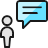 Messages People User Bubble Square