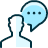 Messages People Man Bubble Circle