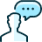 Messages People Man Bubble Oval