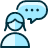 Messages People Woman Bubble Oval 1